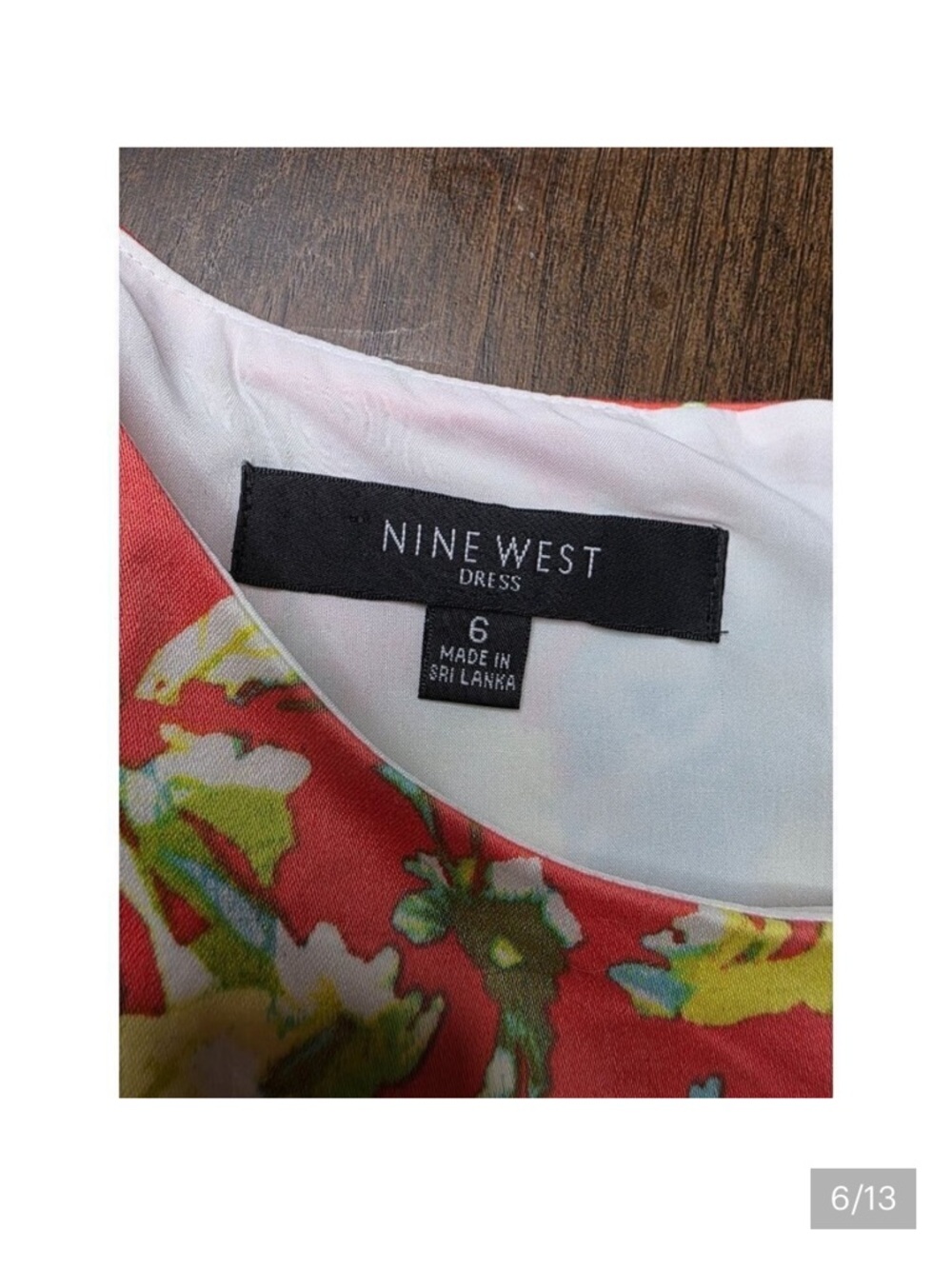 Nine West Sleeveless Midi Dress in Blue, Green, Yellow & Coral - Picture 5 of 5